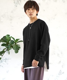 MinoriTY | リブニット サイドスリット ドルマンビッグシルエット ミラノリブ セーター 秋服(ニット/セーター)