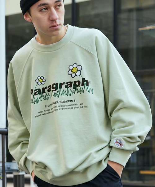 Paragraph（パラグラフ）の「【Paragraph/パラグラフ】PARAGRAPH_NO.38  INDUSTRIAL EMB MTM/インダストリアル エンブロイダリーブランド カレッジロゴ刺繍 スウェット（スウェット・メンズ・チャコール/ブルー/ライトグレー/グリーン/チャコールグレー/アッシュグレー/ライトグリーン/バイオレット/ライトブルー・FREE）」の7枚目の写真