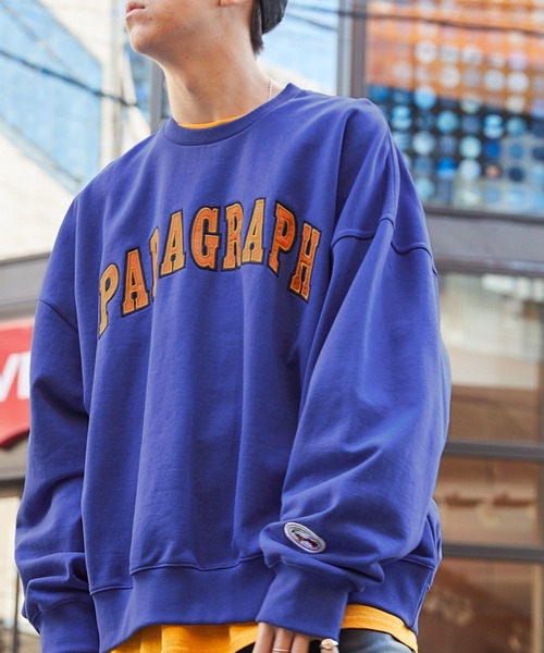 Paragraph（パラグラフ）の「【Paragraph/パラグラフ】PARAGRAPH_NO.38  INDUSTRIAL EMB MTM/インダストリアル エンブロイダリーブランド カレッジロゴ刺繍 スウェット（スウェット・メンズ・チャコール/ブルー/ライトグレー/グリーン/チャコールグレー/アッシュグレー/ライトグリーン/バイオレット/ライトブルー・FREE）」の19枚目の写真