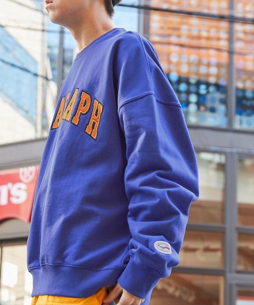 Paragraph（パラグラフ）の「【Paragraph/パラグラフ】PARAGRAPH_NO.38  INDUSTRIAL EMB MTM/インダストリアル エンブロイダリーブランド カレッジロゴ刺繍 スウェット（スウェット・メンズ・チャコール/ブルー/ライトグレー/グリーン/チャコールグレー/アッシュグレー/ライトグリーン/バイオレット/ライトブルー・FREE）」の18枚目の写真