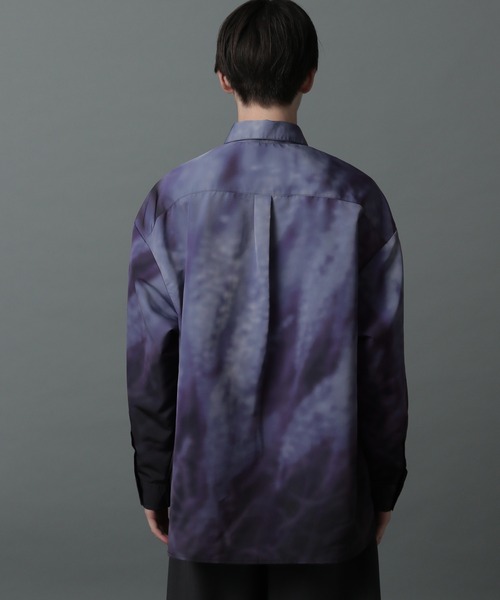 HARE(ハレ)の「ランドスケープシャツ(HARE)(シャツ/ブラウス・メンズ・ブラック/パープル・SMALL/MEDIUM)」の12枚目の写真