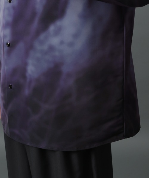 HARE(ハレ)の「ランドスケープシャツ(HARE)(シャツ/ブラウス・メンズ・ブラック/パープル・SMALL/MEDIUM)」の16枚目の写真