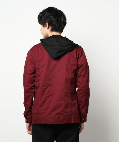 semantic design（セマンティックデザイン）の「セマンティックデザイン/semantic design 3WAY パーカー付ミリタリーアウター（ミリタリージャケット・メンズ・ボルドー/ブラック・X-LARGE/S/MEDIUM/LARGE）」の7枚目の写真