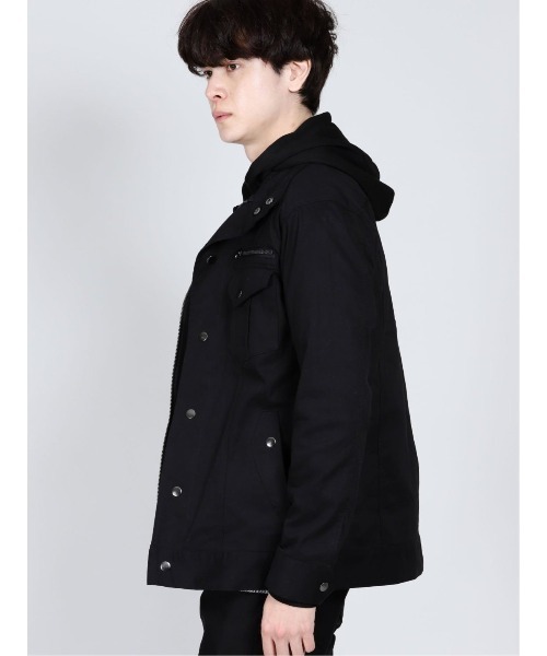 semantic design（セマンティックデザイン）の「セマンティックデザイン/semantic design 3WAY パーカー付ミリタリーアウター（ミリタリージャケット・メンズ・ボルドー/ブラック・X-LARGE/S/MEDIUM/LARGE）」の12枚目の写真