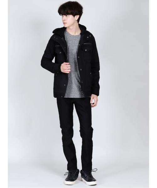 semantic design（セマンティックデザイン）の「セマンティックデザイン/semantic design 3WAY パーカー付ミリタリーアウター（ミリタリージャケット・メンズ・ボルドー/ブラック・X-LARGE/S/MEDIUM/LARGE）」の21枚目の写真