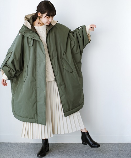 haco!(ハコ)の「F/CE. RECYCLE MATERIAL PADDING PONCHO(その他アウター・レディース・オリーブ/キャメル・SMALL)」の21枚目の写真