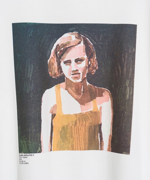 JANESMITH（ジェーンスミス）の「JANESMITH ジェーンスミス / GIRL IN YELLOW SHORT SLEEVE T-SHIRT グラフィックプリントビッグシルエットTシャツ / 22SCT-#156S-CA（Tシャツ/カットソー・レディース・ホワイト/グレー・MEDIUM/SMALL/X-LARGE/LARGE）」の6枚目の写真