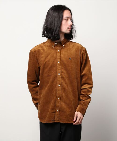 Carhartt WIP(カーハートダブリューアイピー)の「L/S MADISON CORD SHIRT(シャツ/ブラウス・メンズ・ブラック/ダークグリーン/ベージュ/ネイビー/ブラウン/ダークパープル/バーガンディー・SMALL/MEDIUM/LARGE/X-LARGE)」の3枚目の写真