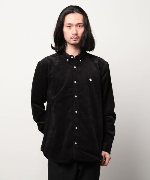 Carhartt WIP(カーハートダブリューアイピー)の「L/S MADISON CORD SHIRT(シャツ/ブラウス・メンズ・ブラック/ダークグリーン/ベージュ/ネイビー/ブラウン/ダークパープル/バーガンディー・SMALL/MEDIUM/LARGE/X-LARGE)」の2枚目の写真