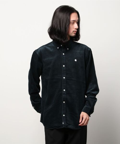 Carhartt WIP(カーハートダブリューアイピー)の「L/S MADISON CORD SHIRT(シャツ/ブラウス・メンズ・ブラック/ダークグリーン/ベージュ/ネイビー/ブラウン/ダークパープル/バーガンディー・SMALL/MEDIUM/LARGE/X-LARGE)」の5枚目の写真