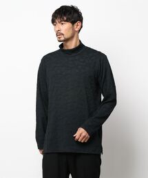 HIDEAWAYS NICOLE | クラック柄ブリスタージャカードハイネック(Tシャツ/カットソー)