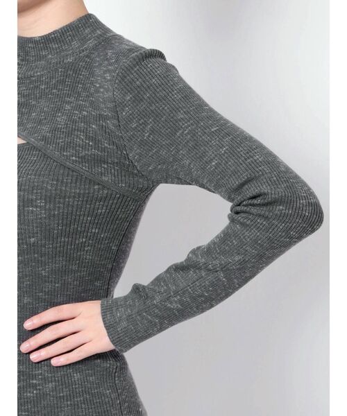 MURUA（ムルーア）の「チャイナタイトニット（ニット/セーター・レディース・ベージュ/グレー/ブラック/オレンジ/ブルー・FREE）」の10枚目の写真