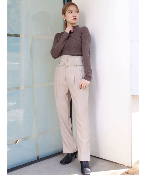 MURUA（ムルーア）の「チャイナタイトニット（ニット/セーター・レディース・ベージュ/グレー/ブラック/オレンジ/ブルー・FREE）」の22枚目の写真