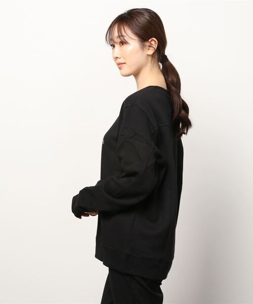 Calvin Klein Jeans（カルヴァンクラインジーンズ）の「[Calvin Klein Jeans/カルバンクラインジーンズ] ARCHVAL モノグラム FLOCK クルーネックスウェット（スウェット・レディース・ブラック・L/M/XL）」の14枚目の写真