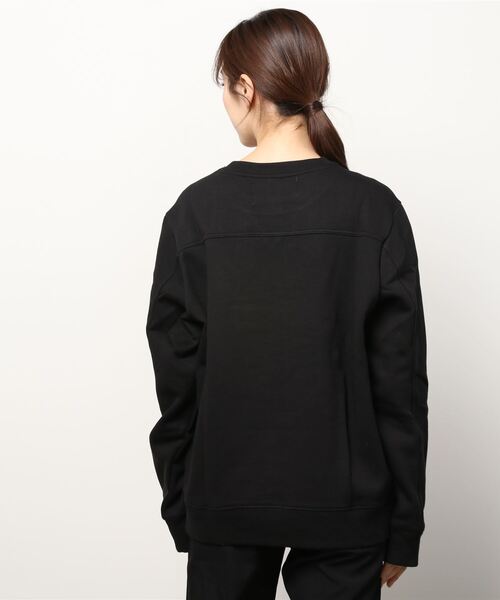 Calvin Klein Jeans（カルヴァンクラインジーンズ）の「[Calvin Klein Jeans/カルバンクラインジーンズ] ARCHVAL モノグラム FLOCK クルーネックスウェット（スウェット・レディース・ブラック・L/M/XL）」の15枚目の写真