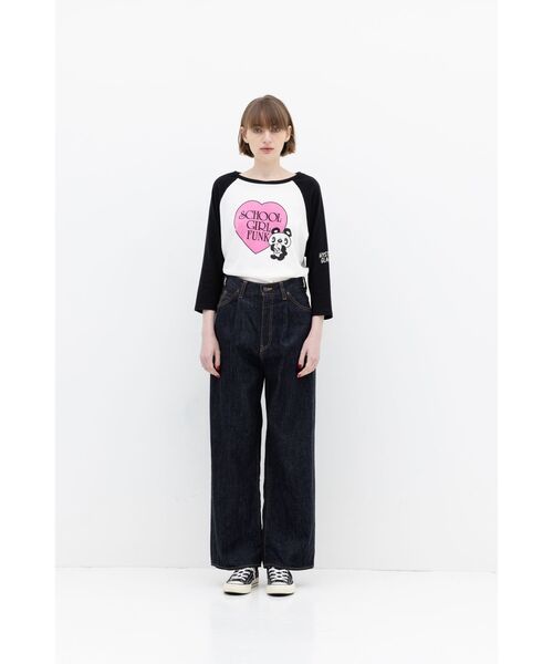 HYSTERIC GLAMOUR（ヒステリックグラマー）の「1タックワイドデニムパンツ（その他パンツ・レディース・インディゴブルー・25inch/26inch/27inch/28inch）」の14枚目の写真