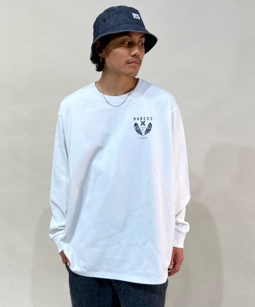 Hurley (ハーレー)の「【ムラサキスポーツ別注】Hurley/ハーレー ルーズシルエット バックプリントロンT MLS2200091(Tシャツ/カットソー・メンズ・ホワイト/ブラック・S/M/L)」の3枚目の写真