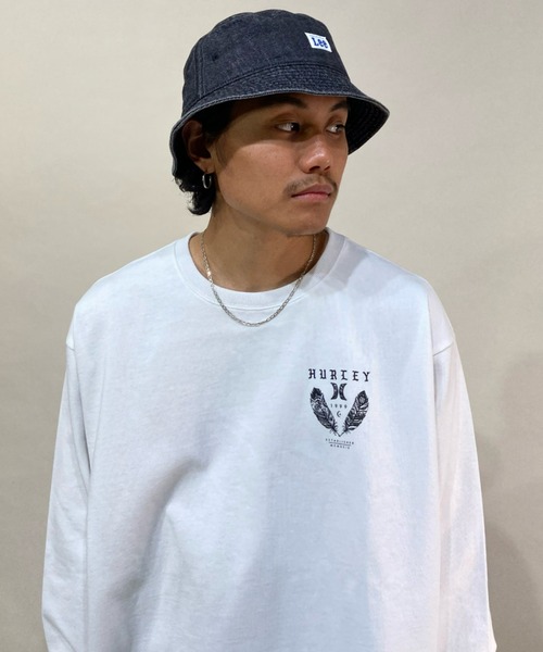 Hurley (ハーレー)の「【ムラサキスポーツ別注】Hurley/ハーレー ルーズシルエット バックプリントロンT MLS2200091(Tシャツ/カットソー・メンズ・ホワイト/ブラック・S/M/L)」の4枚目の写真