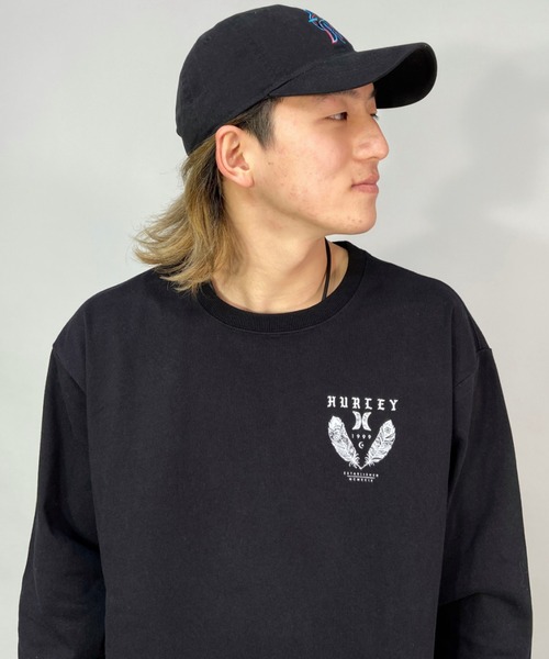 Hurley (ハーレー)の「【ムラサキスポーツ別注】Hurley/ハーレー ルーズシルエット バックプリントロンT MLS2200091(Tシャツ/カットソー・メンズ・ホワイト/ブラック・S/M/L)」の12枚目の写真
