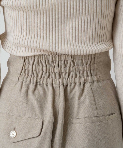 Kastane（カスタネ）の「【SETUP対応】ハイウエストダブルタックパンツ（その他パンツ・レディース・ブラック/ブラウン/ライトベージュ・FREE）」の21枚目の写真