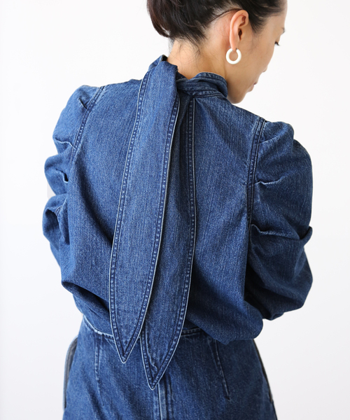 VERMEIL par iena（ヴェルメイユパーイエナ）の「デニムボウタイ