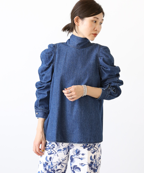 りく様　VERMEIL par iena デニムボウタイブラウス りく様 VERMEIL par iena デニムボウタイブラウス - メルカリ