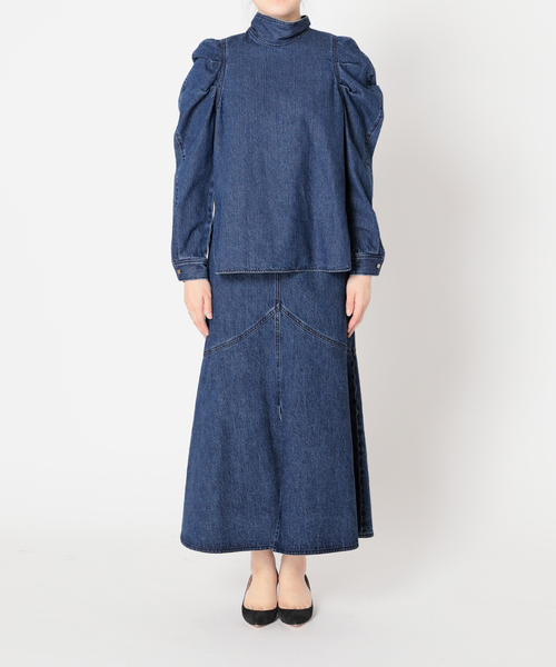 セール】デニムボウタイブラウス◇（シャツ/ブラウス）｜VERMEIL