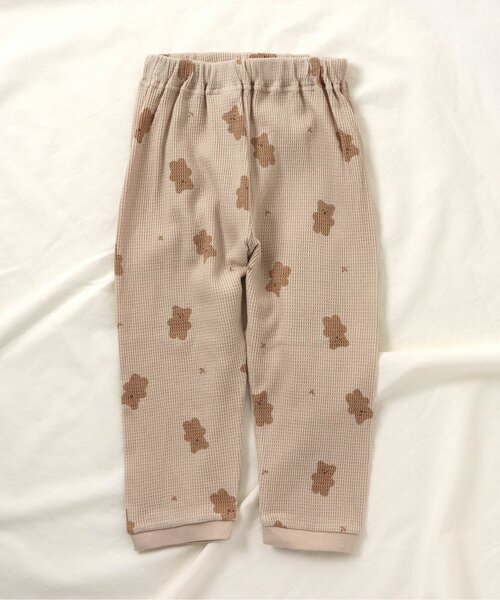 apres les cours（アプレレクール）の「ワッフルパジャマ(クマ柄・乗り物柄) 10分丈（ルームウェア/パジャマ・キッズ・ベージュ/アイボリー/グレー/オフホワイト・100/120/110/90/80/130）」の22枚目の写真