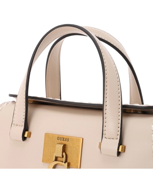 Guess（ゲス）の「STEPHI Mini Satchel（ハンドバッグ・レディース・ブラウン/ライトベージュ・ONE SIZE）」の7枚目の写真