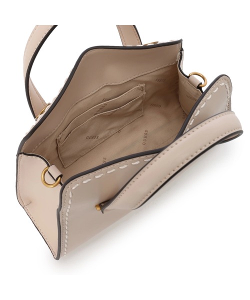 Guess（ゲス）の「STEPHI Mini Satchel（ハンドバッグ・レディース・ブラウン/ライトベージュ・ONE SIZE）」の11枚目の写真