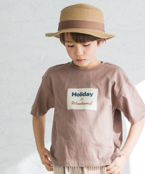 pairmanon（ペアマノン）の「【プレミアムコットン100】【かぞくおそろい】ユニセックスプリント半袖Tシャツ（Tシャツ/カットソー・キッズ・ブルー系その他2/ブラック系その他3/ホワイト系その他3/グレー系その他/グリーン系その他/ホワイト系その他/ブラック系その他2/ブルー系その他/ベージュ系その他/ブラウン系その他2/グリーン系その他3/パープル系その他/ホワイト系その他2/ブラウン系その他/ブラック系その他/ブラウン系その他3/グリーン系その他4/ブラック系その他4/ベージュ系その他2/グリーン系その他2/ブラック系その他6/ベージュ系その他4/グリーン系その他7/グリーン系その他5/ブラック系その他5/ホワイト系その他4/ブルー系その他4/アイボリー/ベージュ系その他7/ベージュ系その他6/モカ/ピンク系その他3/ブラック系その他7/ピンク系その他4/ベージュ系その他3/ベージュ系その他5/グリーン系その他6/ブルー系その他3/イエロー系その他2/ホワイト系その他5・80/150/100/90/130/120/140/110）」の15枚目の写真