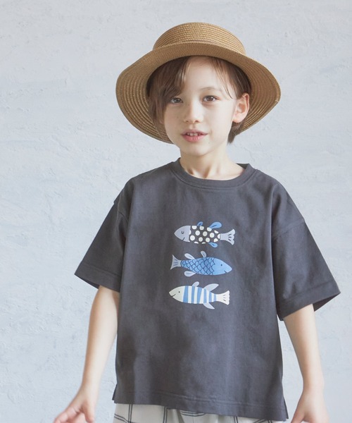 pairmanon（ペアマノン）の「【プレミアムコットン100】【かぞくおそろい】ユニセックスプリント半袖Tシャツ（Tシャツ/カットソー・キッズ・ブルー系その他2/ブラック系その他3/ホワイト系その他3/グレー系その他/グリーン系その他/ホワイト系その他/ブラック系その他2/ブルー系その他/ベージュ系その他/ブラウン系その他2/グリーン系その他3/パープル系その他/ホワイト系その他2/ブラウン系その他/ブラック系その他/ブラウン系その他3/グリーン系その他4/ブラック系その他4/ベージュ系その他2/グリーン系その他2/ブラック系その他6/ベージュ系その他4/グリーン系その他7/グリーン系その他5/ブラック系その他5/ホワイト系その他4/ブルー系その他4/アイボリー/ベージュ系その他7/ベージュ系その他6/モカ/ピンク系その他3/ブラック系その他7/ピンク系その他4/ベージュ系その他3/ベージュ系その他5/グリーン系その他6/ブルー系その他3/イエロー系その他2/ホワイト系その他5・80/150/100/90/130/120/140/110）」の12枚目の写真