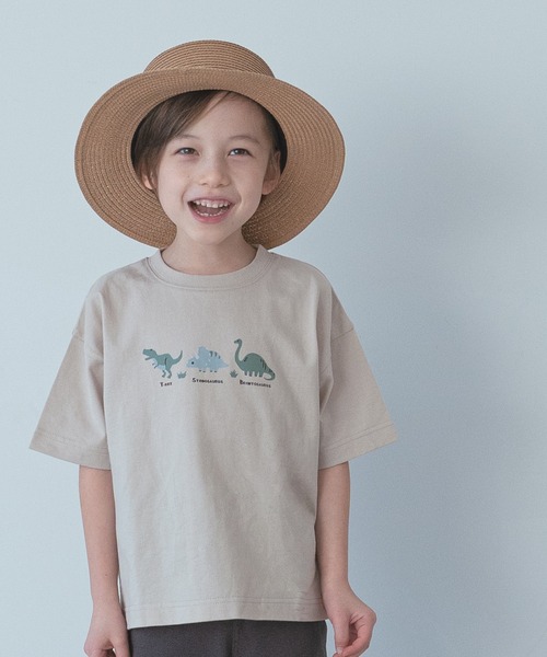 pairmanon（ペアマノン）の「【プレミアムコットン100】【かぞくおそろい】ユニセックスプリント半袖Tシャツ（Tシャツ/カットソー・キッズ・ブルー系その他2/ブラック系その他3/ホワイト系その他3/グレー系その他/グリーン系その他/ホワイト系その他/ブラック系その他2/ブルー系その他/ベージュ系その他/ブラウン系その他2/グリーン系その他3/パープル系その他/ホワイト系その他2/ブラウン系その他/ブラック系その他/ブラウン系その他3/グリーン系その他4/ブラック系その他4/ベージュ系その他2/グリーン系その他2/ブラック系その他6/ベージュ系その他4/グリーン系その他7/グリーン系その他5/ブラック系その他5/ホワイト系その他4/ブルー系その他4/アイボリー/ベージュ系その他7/ベージュ系その他6/モカ/ピンク系その他3/ブラック系その他7/ピンク系その他4/ベージュ系その他3/ベージュ系その他5/グリーン系その他6/ブルー系その他3/イエロー系その他2/ホワイト系その他5・80/150/100/90/130/120/140/110）」の21枚目の写真