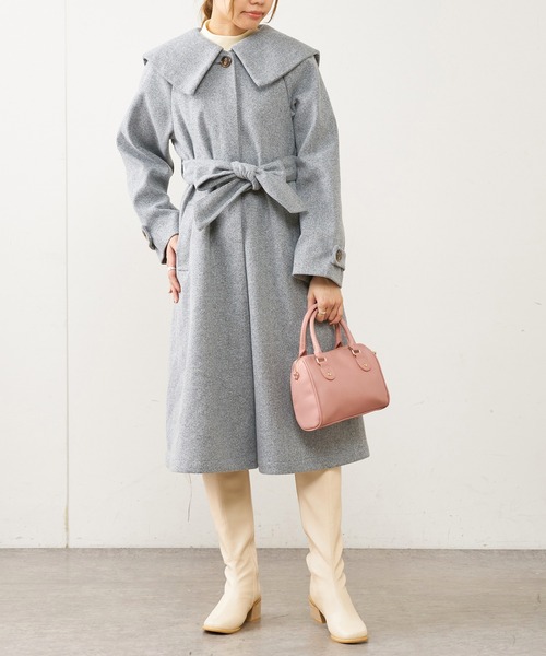 OLIVE des OLIVE（オリーブデオリーブ）の「ボストンバッグ（ショルダーバッグ・レディース・ブラック/ベージュ/オフホワイト/ピンク・FREE）」の12枚目の写真