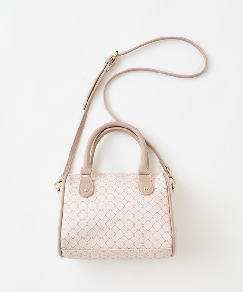 OLIVE des OLIVE（オリーブデオリーブ）の「ボストンバッグ（ショルダーバッグ・レディース・ブラック/ベージュ/オフホワイト/ピンク・FREE）」の15枚目の写真