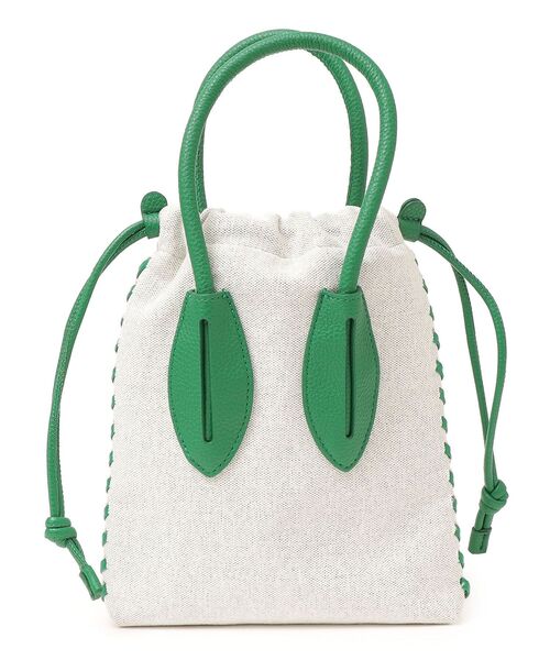 ADD CULUMN（アドカラム）の「ADD CULUMN:TURN CANVAS◆（ショルダーバッグ・レディース・ブラック/グリーン・ONE SIZE）」の4枚目の写真