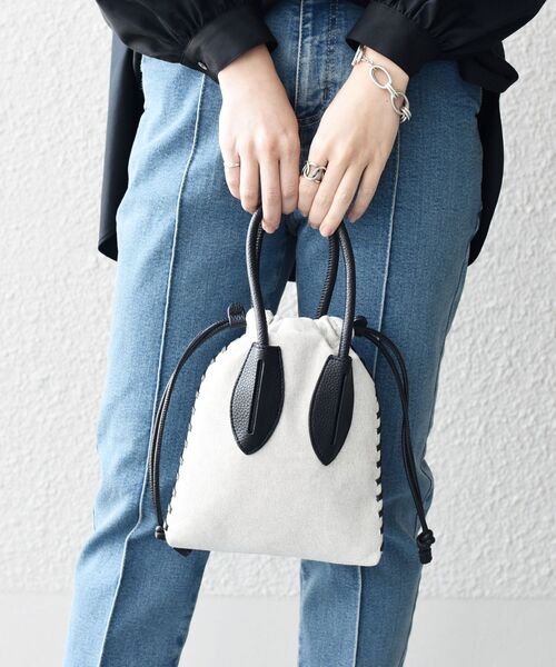 ADD CULUMN（アドカラム）の「ADD CULUMN:TURN CANVAS◆（ショルダーバッグ・レディース・ブラック/グリーン・ONE SIZE）」の11枚目の写真