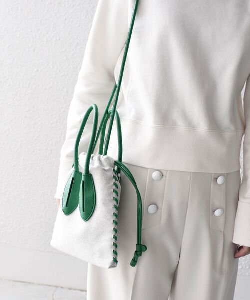 ADD CULUMN（アドカラム）の「ADD CULUMN:TURN CANVAS◆（ショルダーバッグ・レディース・ブラック/グリーン・ONE SIZE）」の15枚目の写真