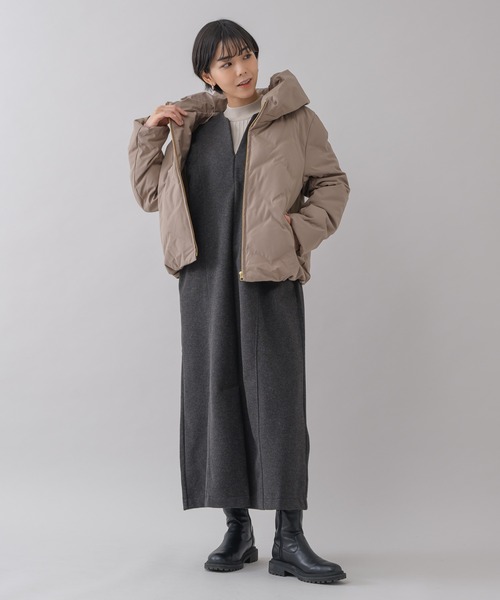 お得！上質！新品キャサリンロスセレクト　クロシェ　黒ダウンコート お得！上質！新品キャサリンロスセレクト クロシェ 黒ダウンコート お