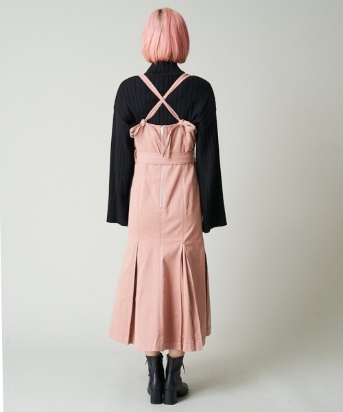 A de a.v.v（アードアー・ヴェ・ヴェ）の「デニムライクカラーマーメイドキャミワンピ―ス（ワンピース・レディース・ピンク/グリーン/アイボリー・38/36）」の12枚目の写真