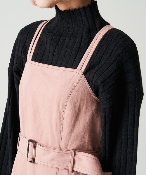 A de a.v.v（アードアー・ヴェ・ヴェ）の「デニムライクカラーマーメイドキャミワンピ―ス（ワンピース・レディース・ピンク/グリーン/アイボリー・38/36）」の14枚目の写真