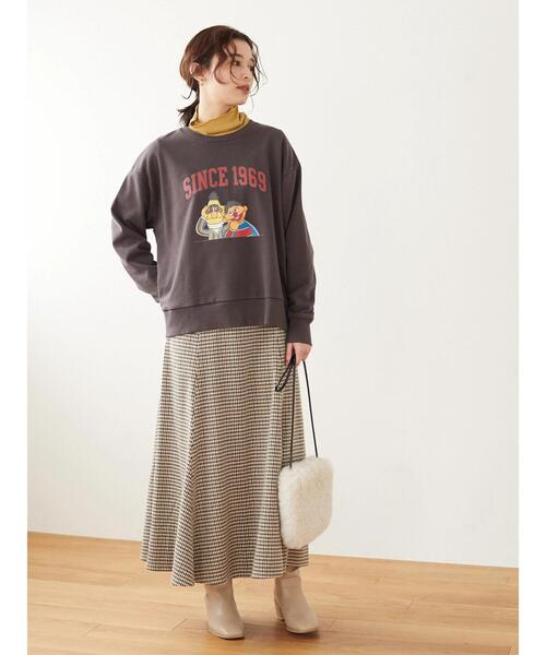 ELENCARE DUE（エレンカーレデュエ）の「・ELENCARE DUE チェックマーメイドスカート＊（スカート・レディース・ブラック/ベージュ/グリーン/アイボリー・FREE）」の5枚目の写真