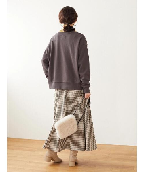 ELENCARE DUE（エレンカーレデュエ）の「・ELENCARE DUE チェックマーメイドスカート＊（スカート・レディース・ブラック/ベージュ/グリーン/アイボリー・FREE）」の6枚目の写真