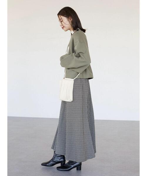 ELENCARE DUE（エレンカーレデュエ）の「・ELENCARE DUE チェックマーメイドスカート＊（スカート・レディース・ブラック/ベージュ/グリーン/アイボリー・FREE）」の11枚目の写真