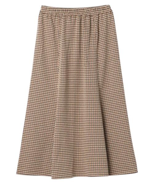 ELENCARE DUE（エレンカーレデュエ）の「・ELENCARE DUE チェックマーメイドスカート＊（スカート・レディース・ブラック/ベージュ/グリーン/アイボリー・FREE）」の18枚目の写真