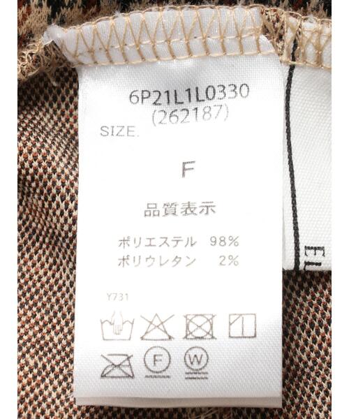 ELENCARE DUE（エレンカーレデュエ）の「・ELENCARE DUE チェックマーメイドスカート＊（スカート・レディース・ブラック/ベージュ/グリーン/アイボリー・FREE）」の22枚目の写真