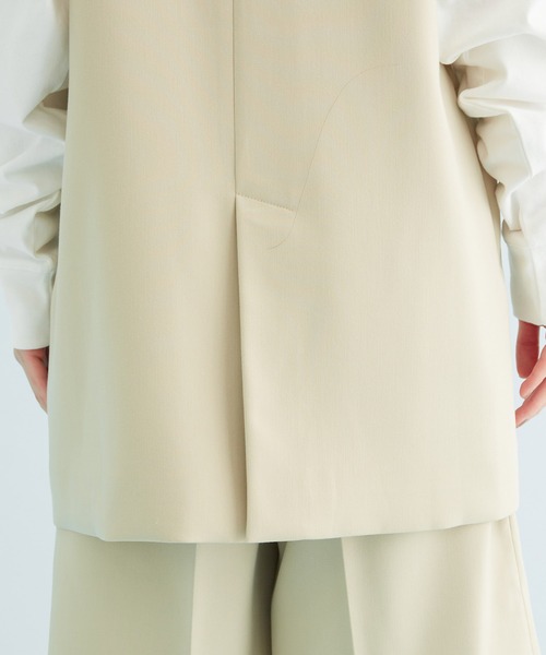 VIS（ビス）の「【セットアップ対応】テーラードジレ（ベスト・レディース・ブラック/ミント/ベージュ・FREE）」の17枚目の写真
