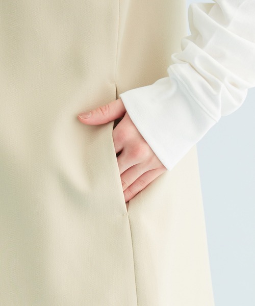 VIS（ビス）の「【セットアップ対応】テーラードジレ（ベスト・レディース・ブラック/ミント/ベージュ・FREE）」の20枚目の写真