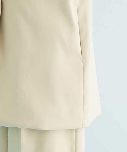 VIS（ビス）の「【セットアップ対応】テーラードジレ（ベスト・レディース・ブラック/ミント/ベージュ・FREE）」の21枚目の写真