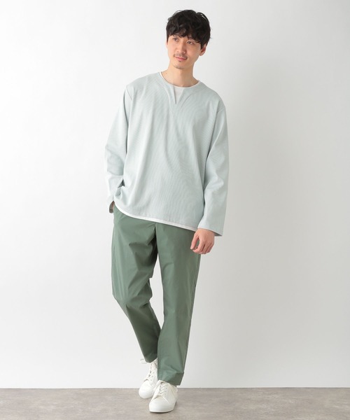 GLOBAL WORK(グローバルワーク)の「キーネックレイヤードT/長袖/260974(Tシャツ/カットソー・メンズ・ライトグレー/ベージュ/ネイビー/ミント・SMALL/MEDIUM/LARGE)」の15枚目の写真